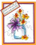 Daffodil Jar Card
